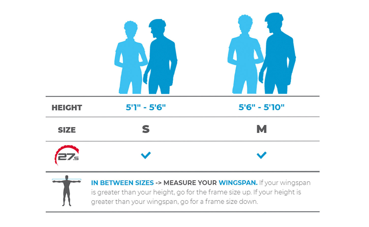 Size chart deals polygon road bike