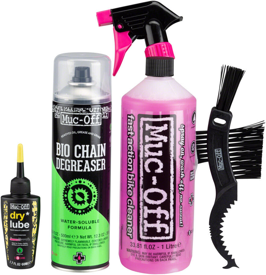  Muc-Off Ultimate Bicycle Cleaning Kit - Must-Have Kit to Clean,  Protect and Lube Your Bike - Includes Bike Cleaner, Bike Protect, Brushes  and More : Sports & Outdoors