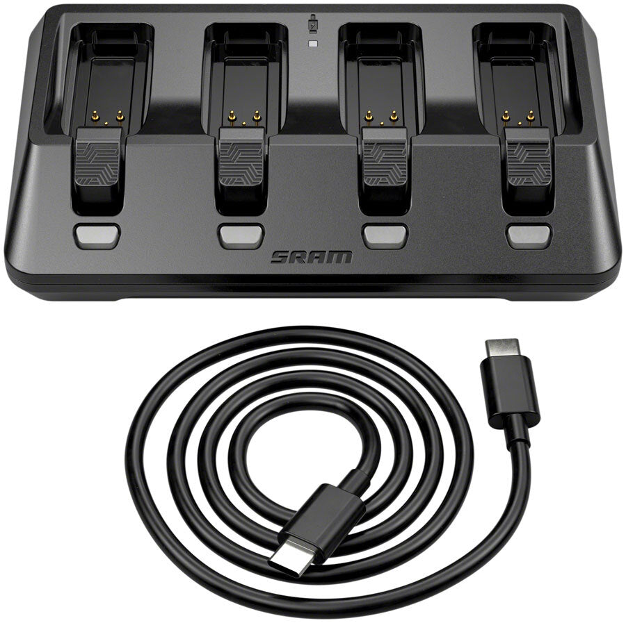 SRAM AXS eTap 4-Port Battery Base Charger - Includes USB-C Cord (Batte