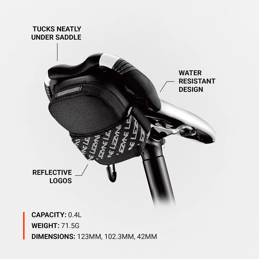 loyzey fahrradtasche Lezyne Road Caddy Bicycle Seat Bag, Black, One Size