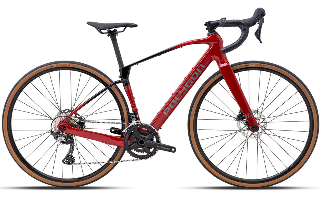gravel bike red Polygon Tambora A5