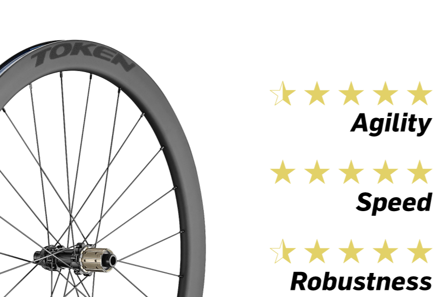 Token Road-Tri Carbon Wheelset | C45 Disc Brake
